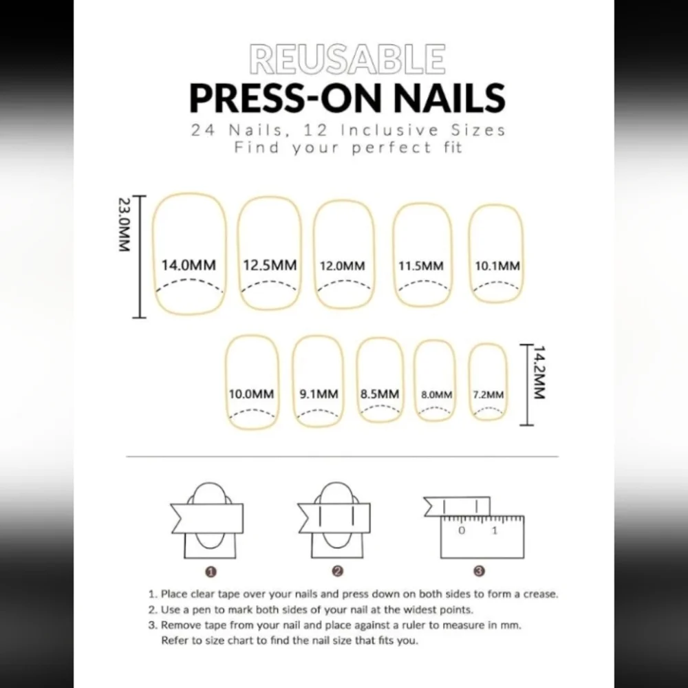 🔥3/$21 Elegant Pink and Gold Press On Nail Set